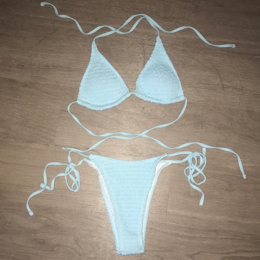 Baby Blue SHEIN Bikini